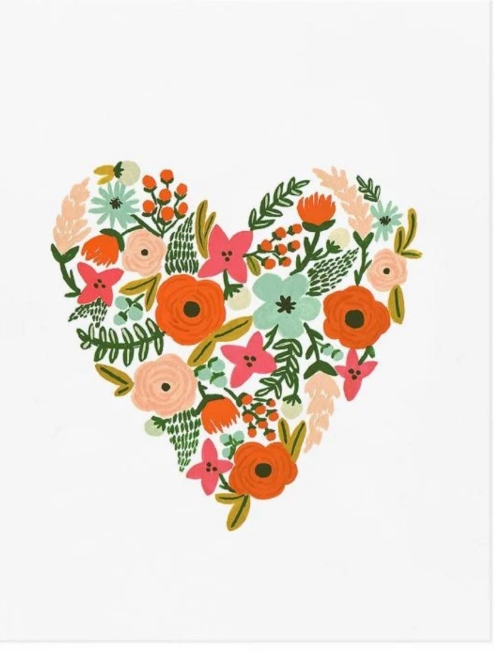 Floral Heart Art Print